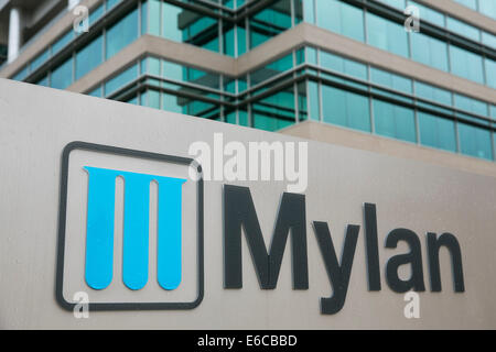 La sede centrale di Mylan Laboratories Inc., in Canonsburg, Pennsylvania. Foto Stock