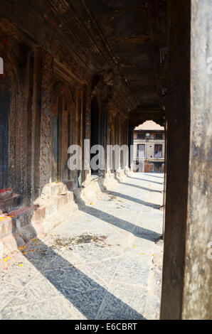 Patan Durbar Square è situato al centro di Lalitpur Sub-Metropolitan città in Nepal Foto Stock