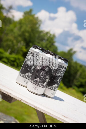 VERMONT, USA - Topper Heady ale, una birra prodotta dalla birreria Alchemist. Foto Stock