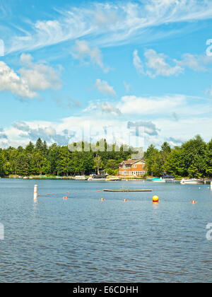 Il lago di piacevole in speculatore, New York Foto Stock