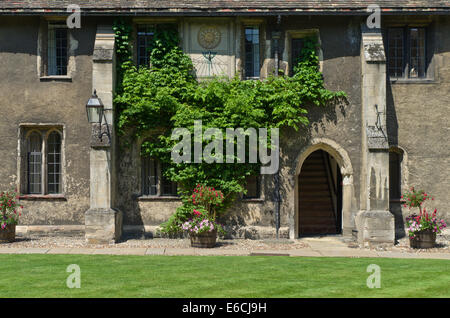 Antica Corte, il Corpus Christi College di Cambridge, Regno Unito Foto Stock