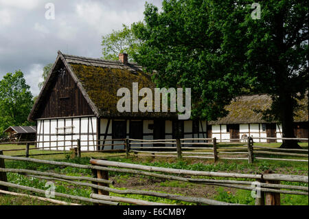 Open-air-museo villaggio Slowinian in Kluki, Polonia, Europa Foto Stock