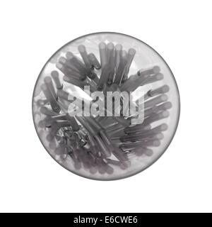 Un'immagine ravvicinata di bere cannucce Foto Stock