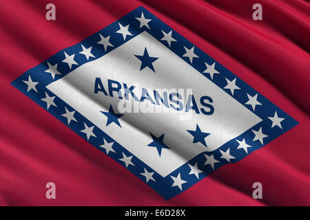 Bandiera dell'Arkansas Foto Stock