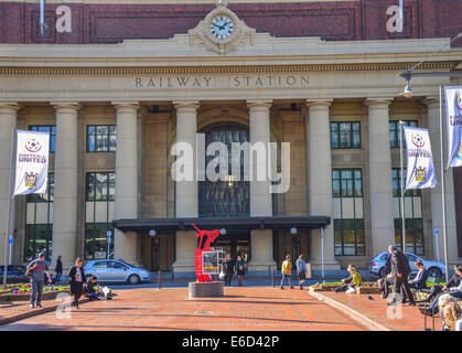 Wellington Stazione ferroviaria Nuova Zelanda Foto Stock