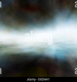 Modificabile sfondo vettoriale di foschia sopra acqua realizzata utilizzando un gradiente mesh Illustrazione Vettoriale