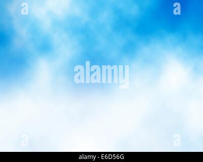 Modificabile illustrazione vettoriale di una nebbiosa nuvola bianca in un cielo blu realizzato utilizzando un gradiente mesh Illustrazione Vettoriale