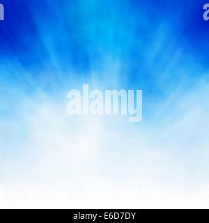 Modificabile sfondo vettoriale di scoppio di una nuvola bianca su blu realizzato utilizzando un gradiente mesh Illustrazione Vettoriale