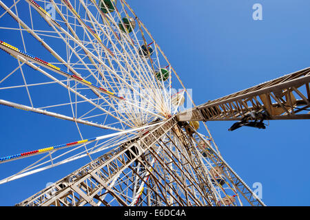 Close up dettaglio della ruota panoramica su Central Pier di Blackpool, Lancashire Regno Unito Foto Stock
