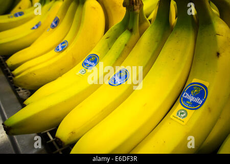 Marchio Chiquita Banana è visto in un supermercato a New York Foto Stock