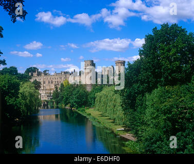 Il Castello di Warwick castle Warwickshire, Regno Unito Foto Stock