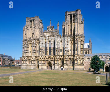 Cattedrale di Wells Somerset REGNO UNITO Foto Stock