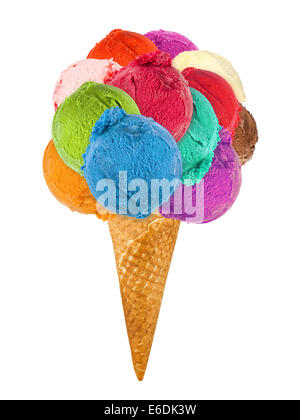 Grande cono gelato Foto Stock