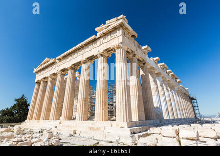 Il Partenone, l'Acropoli di Atene in Grecia Foto Stock