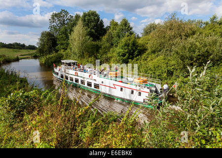 Nave turistica Elblaski Canal Polonia Foto Stock