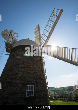 Il mulino a vento di Heage vicino,Ripley Derbyshire, Regno Unito Foto Stock