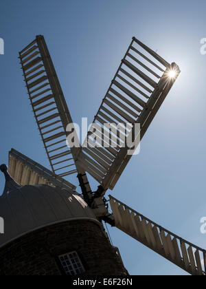 Il mulino a vento di Heage vicino,Ripley Derbyshire, Regno Unito Foto Stock