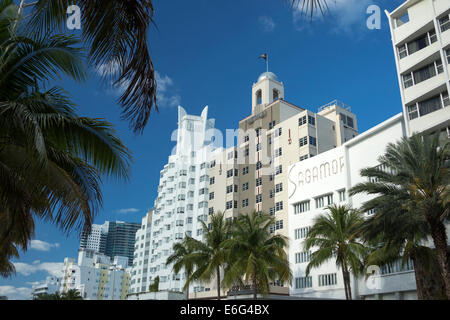 Hotel ART DECO COLLINS AVENUE MIAMI BEACH FLORIDA USA Foto Stock