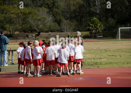 Australian scuola primaria sport ed atletica giorno in narrabeen,Sydney , Australia Foto Stock