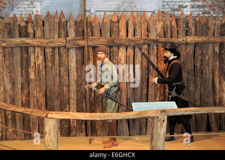 Casemate Museum, Fort Monroe, Hampton, Virginia, Stati Uniti d'America Foto Stock