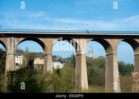 La passerella (o Lussemburgo viadotto) in Lussemburgo. Foto Stock