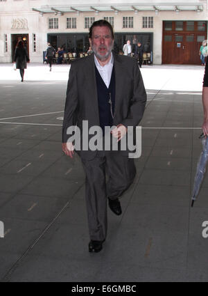 Londra, UK, 22 agosto 2014. Timothy Spall visto presso la BBC Studios di Londra, Regno Unito. Foto Stock