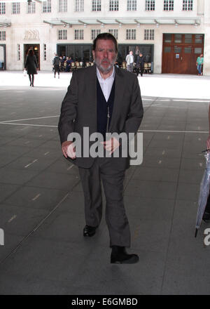 Londra, UK, 22 agosto 2014. Timothy Spall visto presso la BBC Studios di Londra, Regno Unito. Foto Stock