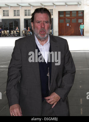 Londra, UK, 22 agosto 2014. Timothy Spall visto presso la BBC Studios di Londra, Regno Unito. Foto Stock