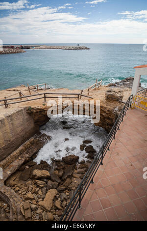 Roc Sant Gaietà,Roda de Berà,Catalogna,Spagna. Foto Stock