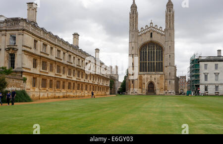 King's College e la cappella e l'Università di Cambridge Cambridge Inghilterra England Foto Stock