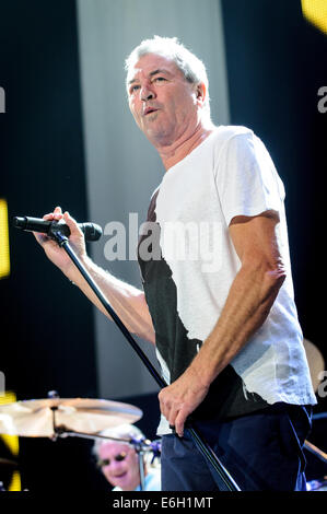 Rama, Ontario, Canada. Il 22 agosto, 2014. IAN GILLAN di inglese leggendaria rock band Deep Purple perfroms al Casino Rama. Credito: Igor Vidyashev/ZUMA filo/Alamy Live News Foto Stock