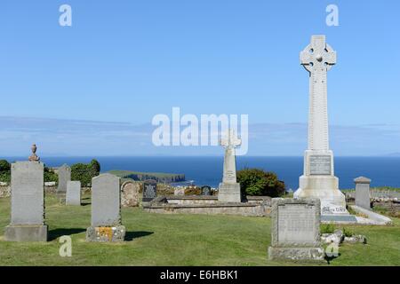 Memoriale della Flora MacDonald in Kilmuir, Skye, Scozia Foto Stock