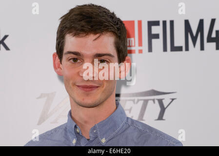 Il quindicesimo Film4 Frightfest il 23/08/2014 presso la VUE West End di Londra. Il cast frequentare la Premiere Mondiale dello specchio. Persone nella foto: Joshua Dickinson. Foto di Julie Edwards Foto Stock