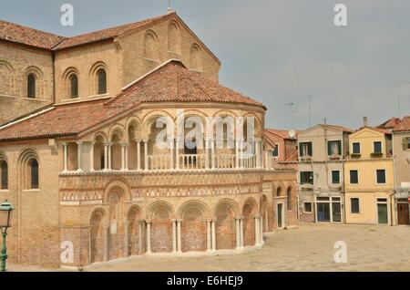 Chiesa di Santa Maria e San Donato di Murano. Murano è una serie di isole collegate da ponti nella Laguna veneziana, settentrionale I Foto Stock