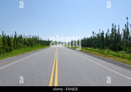 TransCanada highway lungo Lago Superior shore Foto Stock