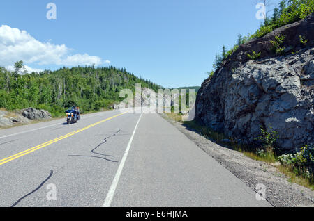 TransCanada highway lungo Lago Superior shore Foto Stock