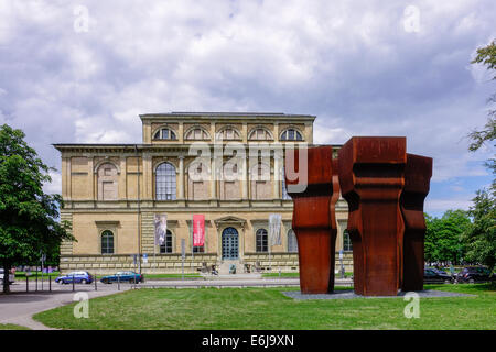 Alte Pinakothek, costruito 1826 al 1836 da L. Von Klenze, Monaco di Baviera, Germania, Europa Foto Stock