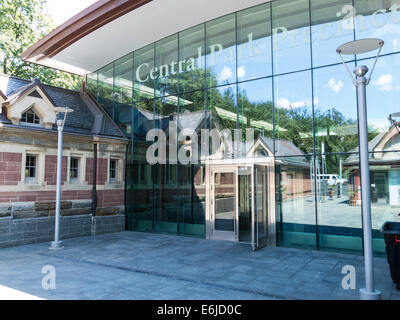 NYPD Central Park Precinct Station House, entrata principale, NYC Foto Stock