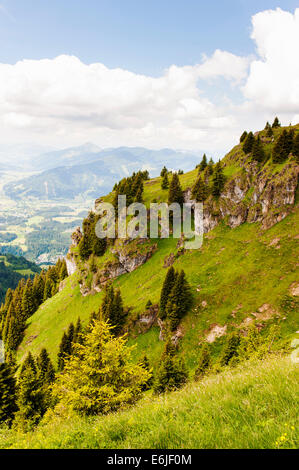 Vista da Kitzbuheler Horn in Kitzbuhel, Austria Foto Stock