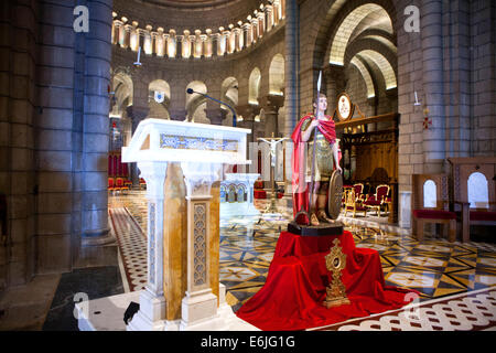 All'interno della Cattedrale di San Nicola nel Principato di Monaco Foto Stock