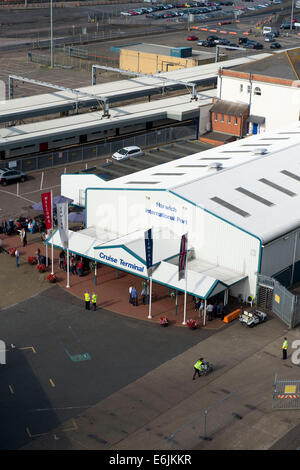 Harwich International Port terminal delle crociere di Harwich, Inghilterra. Foto Stock