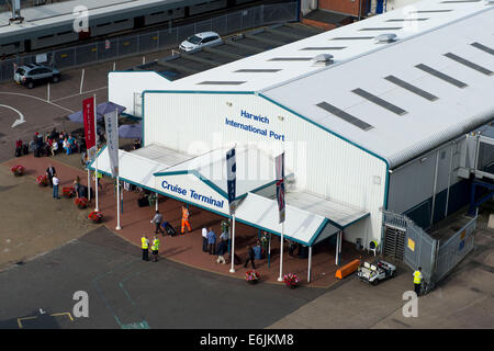 Harwich International Port terminal delle crociere di Harwich, Inghilterra. Foto Stock