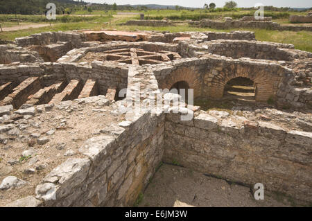 L'Europa, Portogallo, Conimbriga, I secolo d.c. il sito romano, bagni della casa attribuita a Cantaber Foto Stock