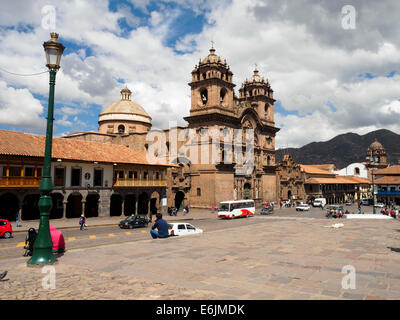 La Iglesia de la Compa├▒├¡a de Jesus - Cuzco, Perù Foto Stock