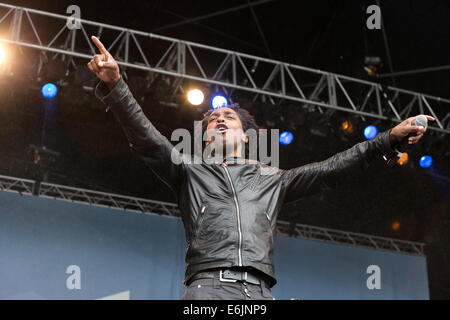 Liverpool, Regno Unito. 25 Ago, 2014. R&B cantautore, Lemar. Credito: Christopher Middleton/Alamy Live News Foto Stock