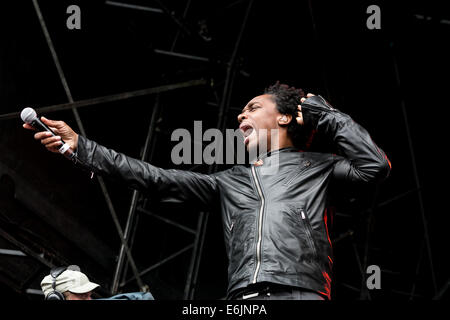 Liverpool, Regno Unito. 25 Ago, 2014. R&B cantautore, Lemar. Credito: Christopher Middleton/Alamy Live News Foto Stock