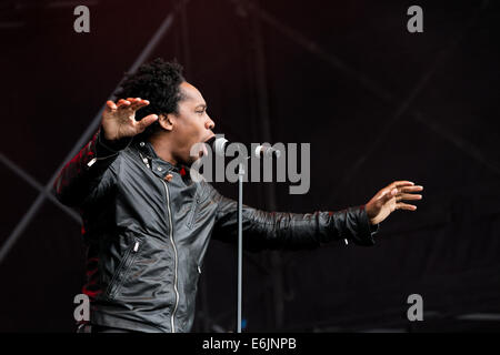 Liverpool, Regno Unito. 25 Ago, 2014. R&B cantautore, Lemar. Credito: Christopher Middleton/Alamy Live News Foto Stock