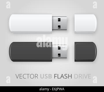 Un isolato pen drive USB Foto Stock