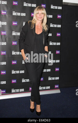 8 serie di medico che presentando Peter Capaldi, TV premiere nel quadrato di Leicester, Londra. Nella foto: il presentatore Zoe Ball Foto Stock