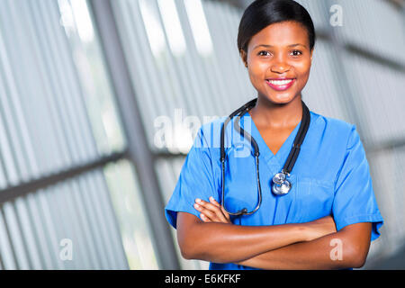 Ritratto di pretty African Medical medico Foto Stock